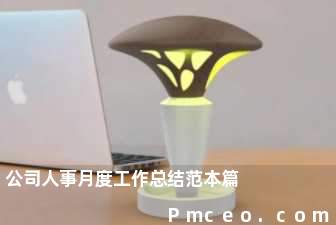 公司人事月度工作总结范本篇